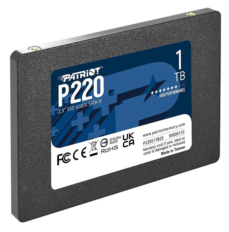 Накопичувач SSD Patriot P220 1TB 2.5" 7mm SATAIII (P220S1TB25) - фото 3