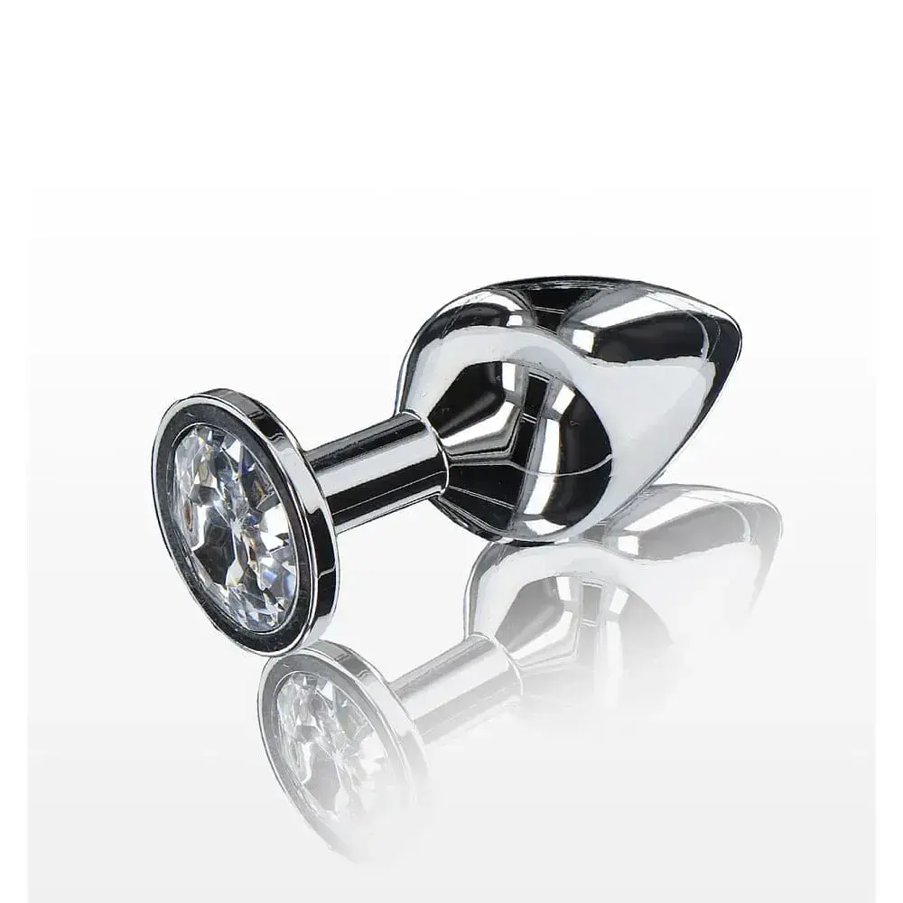 Анальна пробка Anal Play Starlight Booty Jewel Medium 8 см (сріблястий) - фото 2