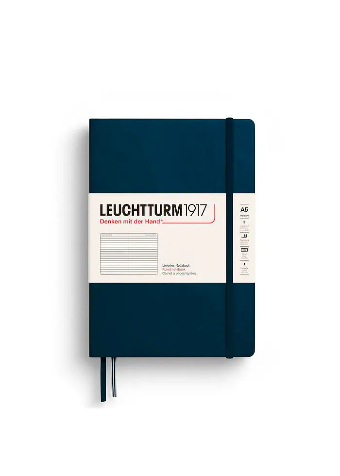 Блокнот Leuchtturm1917 Середній Deep Sea Лінія (372190) - фото 6