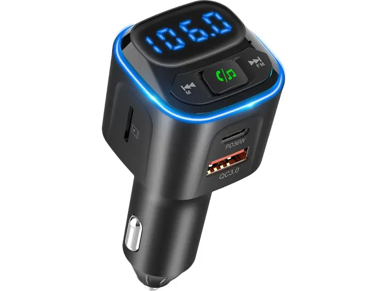 FM-трансмітер Gelius Tune GP-FMT051 (PD/QC) 36 W Black (2099900987533) - фото 2