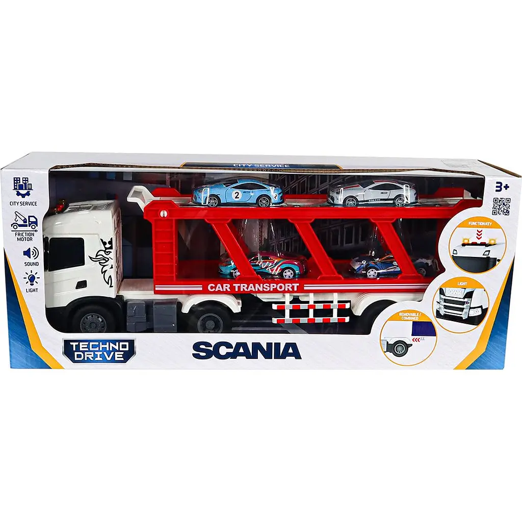 Игровой набор TechnoDrive Large Truck Автоперевозчик Scania (6414KS) - фото 9
