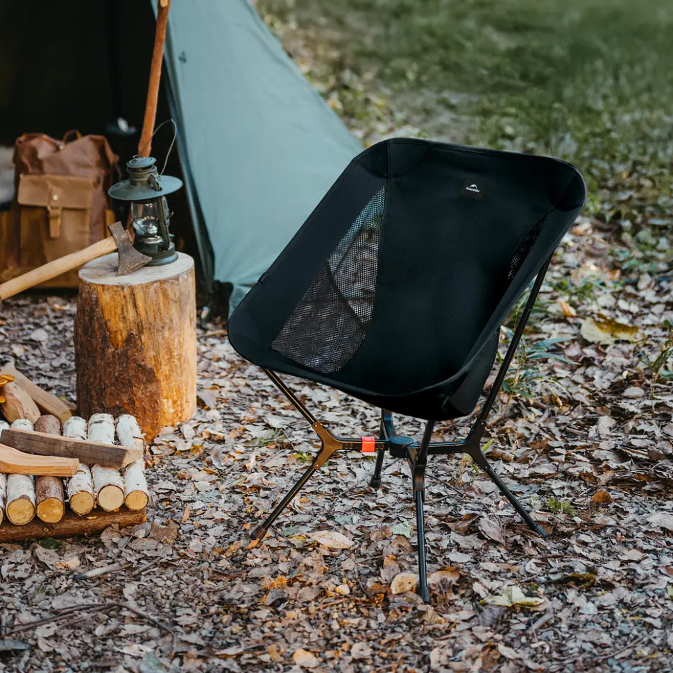 Стілець складаний ультралегкий Naturehike CNK2550JJ013 Yamami YL01, розмір М, алюміній, оливковий - фото 2