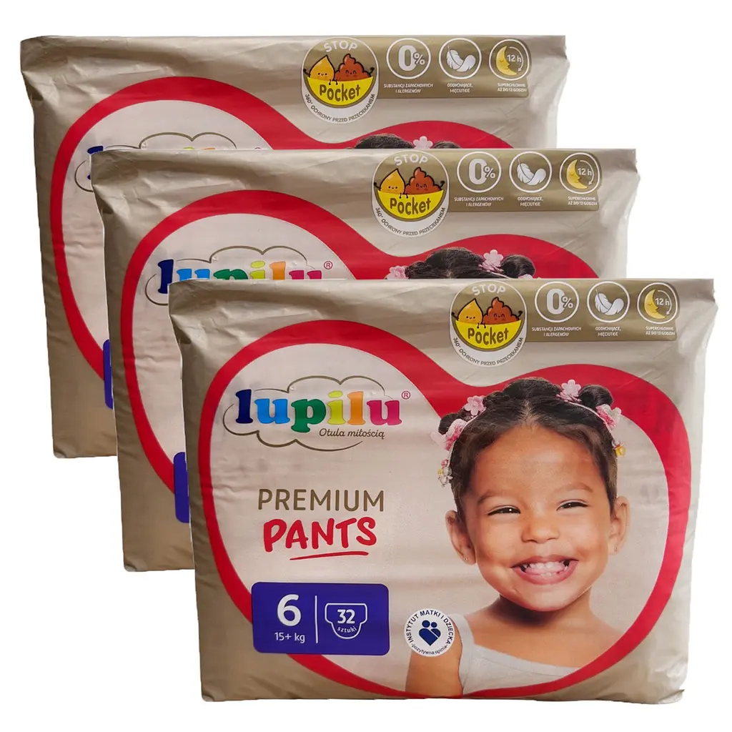 Підгузки-трусики Lupilu Premium 6 (15+ кг) 96 шт