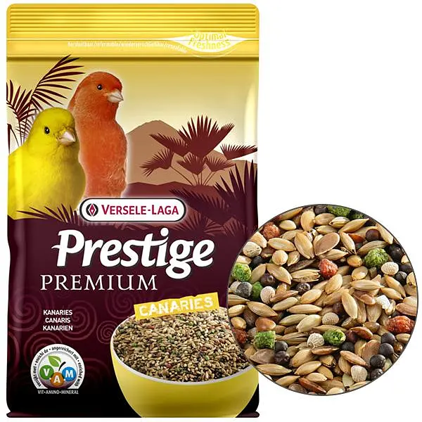 Повнораціонний корм для канарки Versele-Laga Prestige Premium Canary Верселе-Лага Преміум 800 г (211717)