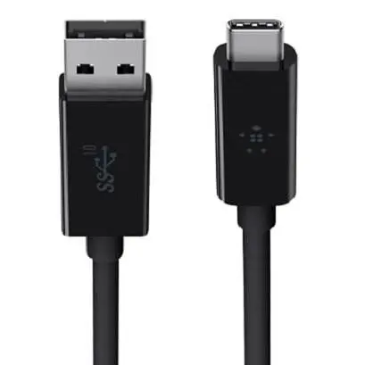 Кабель Belkin USB - USB Type-C (M/M), 1 м Чорний OEM (F2CU029bt1M-BLK)_OEM