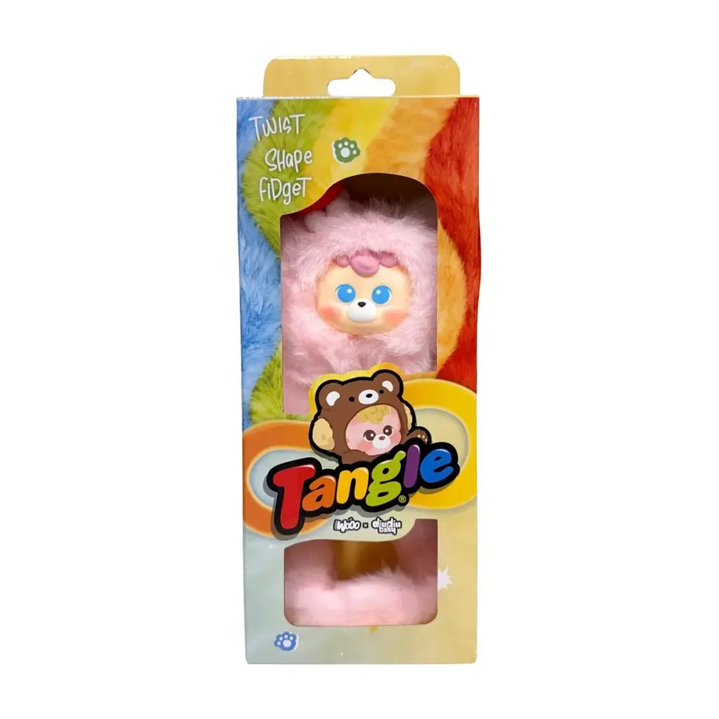М'яка іграшка Tangle з кільцем diudiu baby Furry Bear Pechy Cream (HWTANGLE02D01-PD04) - фото 3