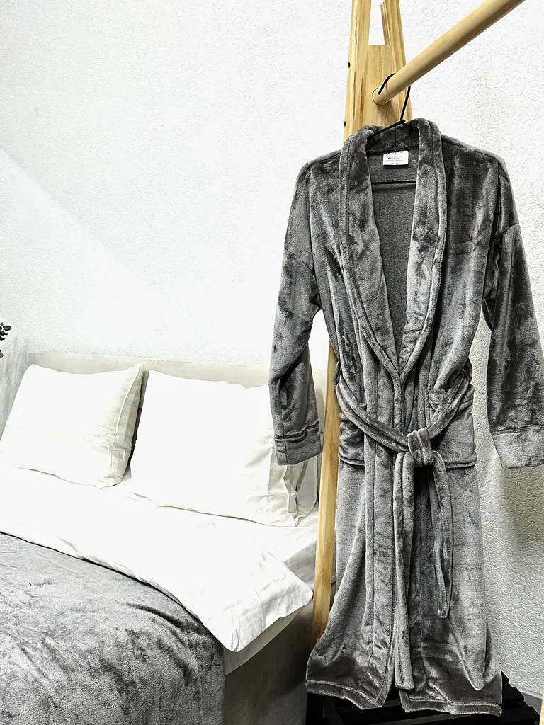 Халат Ecotton L-XL з мікрофібри сірий well soft Grey (23270)
