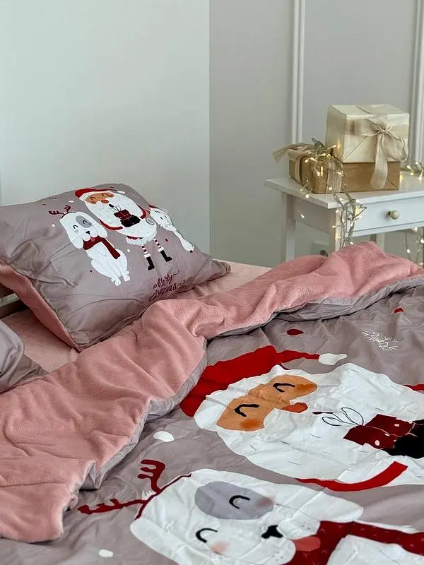 Постільна білизна двоспальне Dushka Home Сатин Плюш 21356 180х215 см - фото 5