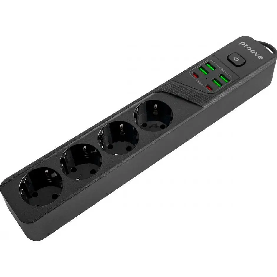 Мережевий фільтр Proove Power Strip P-04 2м (PSP442420001) [125780] - фото 4