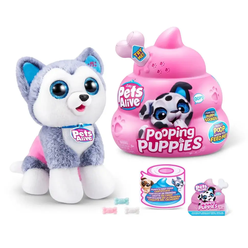 Интерактивный игровой набор Озорные щенки Pets & Robo Alive 9542 игрушка-сюрприз - фото 13