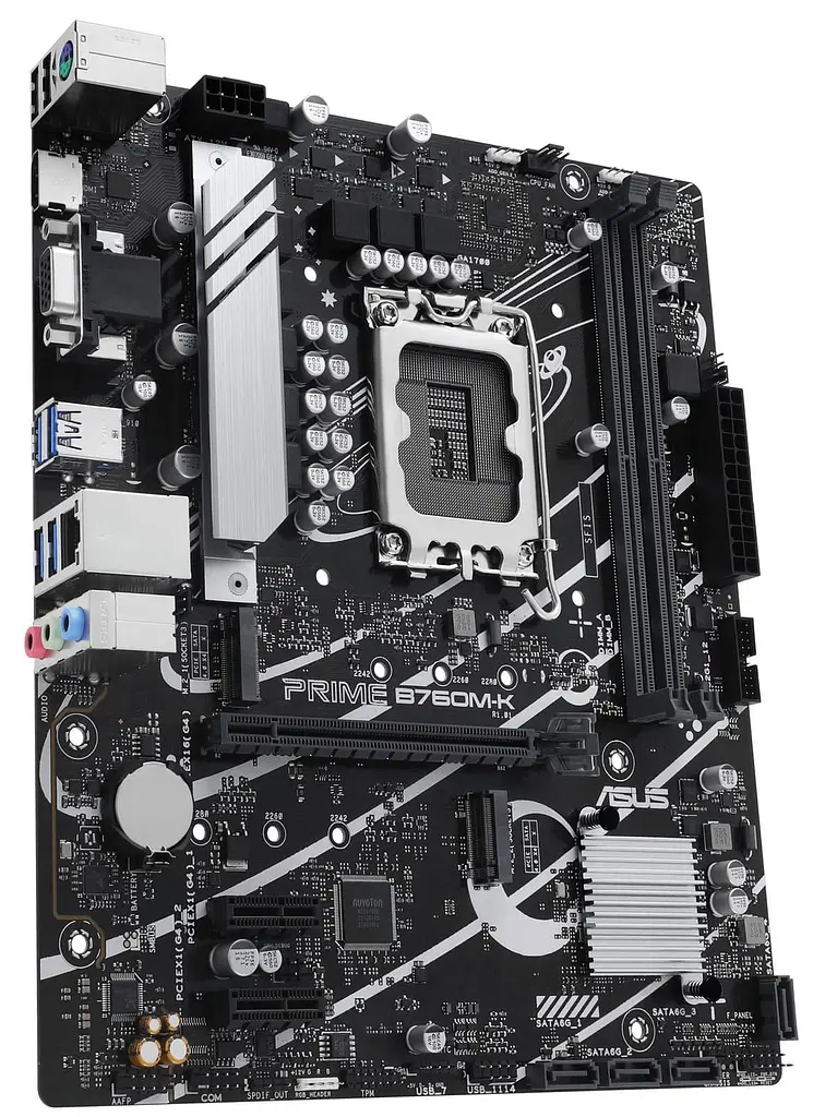 Материнська плата ASUS PRIME B760M-K (PRIME B760M-K) (Socket 1700, Intel B760, Micro-ATX) - фото 2