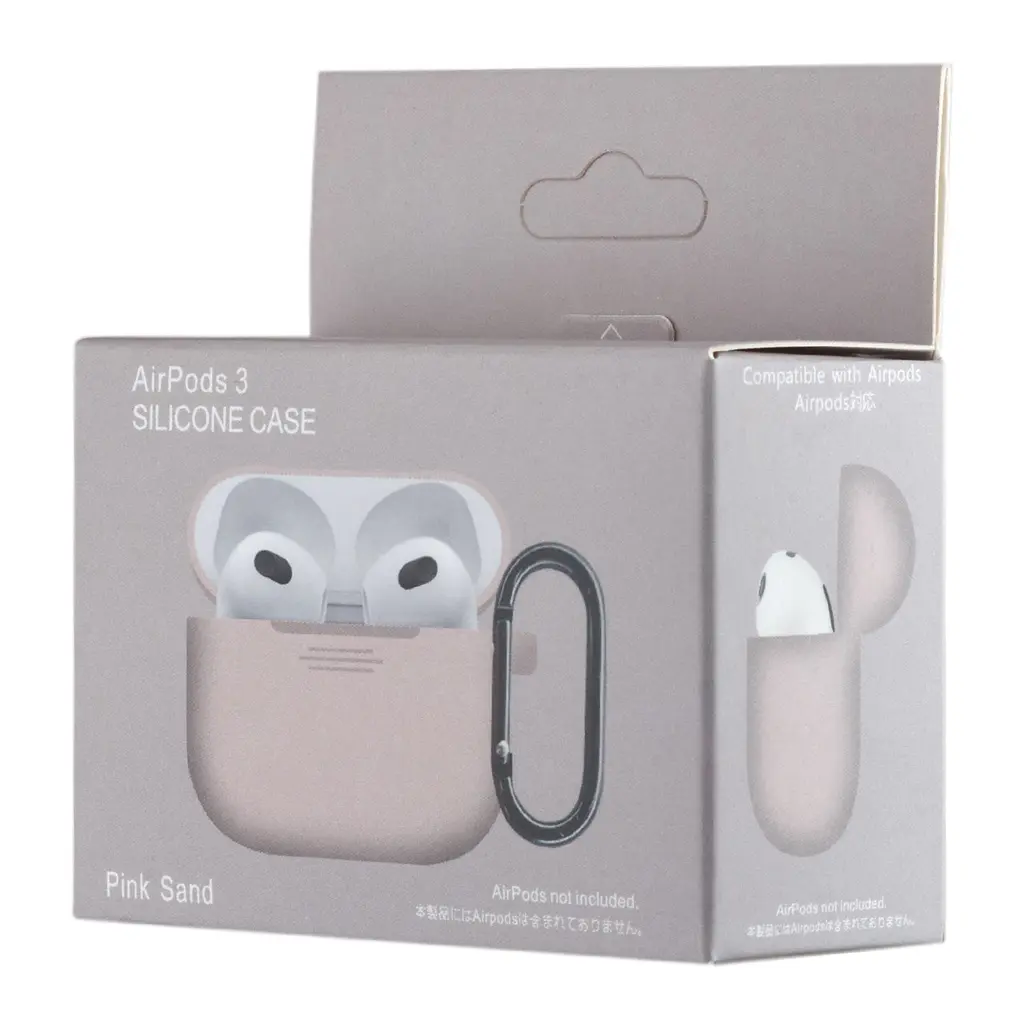 Чохол Silicone Case 1,2mm for AirPods 3 рожевий Sand - фото 2
