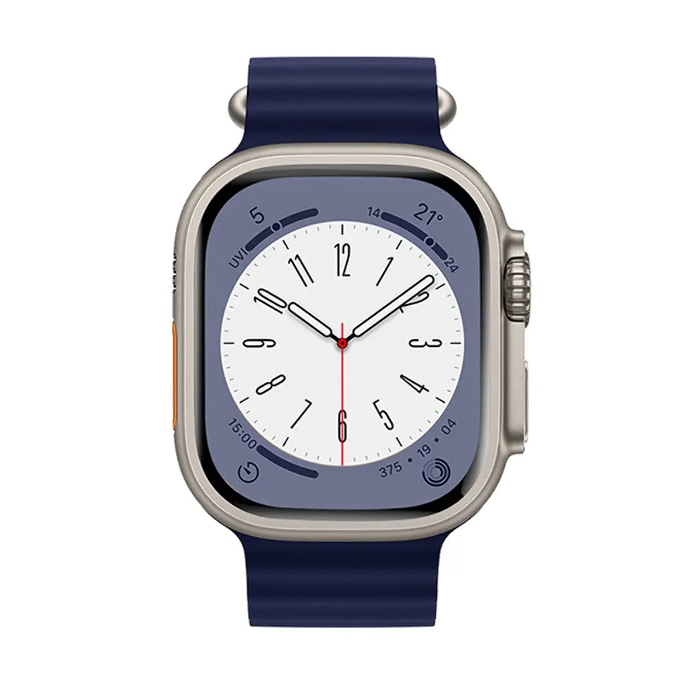 Ремінець силіконовий Hoco iWatch WA12 marine double buckle 38/40/41 mm синій - фото 4