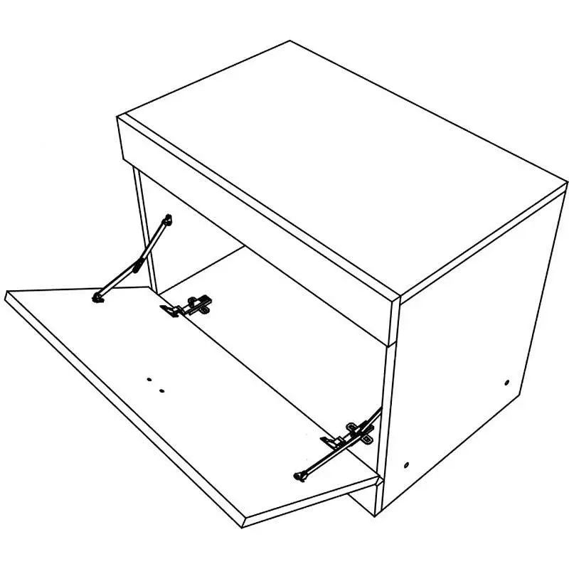 Тумба для обуви Эверест Соната ТО-600, 60х38х45 см венге/белый (EVR-2212) - фото 3