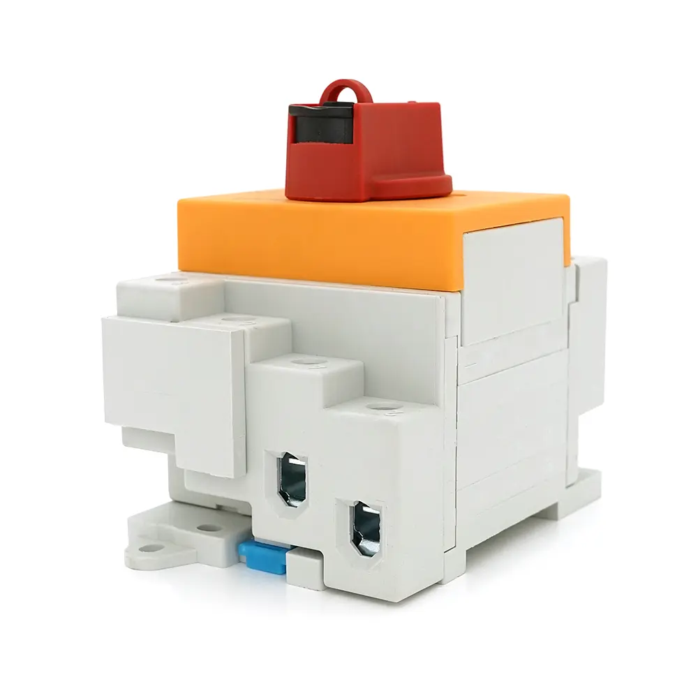 Поворотний вимикач з фіксатором, YRO YRDS1DB/N32/4, під DIN рейку, 1000V, 32A, 4P, Grey/Orange - фото 3