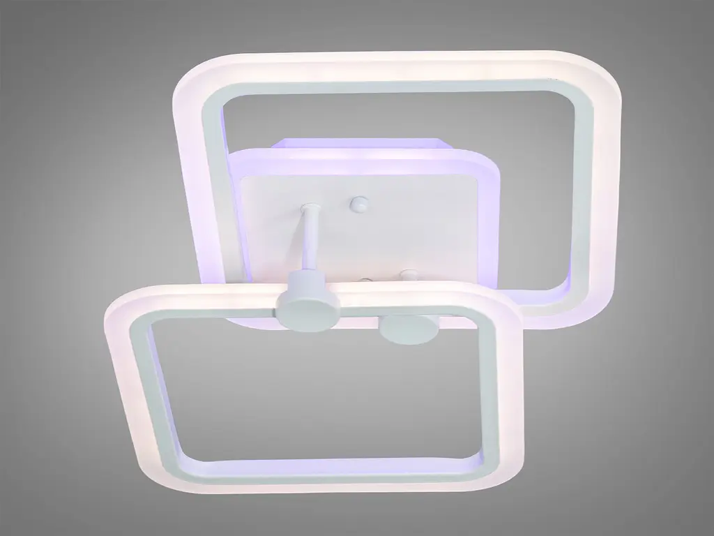 Стельовий світильник LED Diasha A8208/2WH, 50W, 3200K-6000K, білий акрил, сучасний стиль з пультом управління - фото 3