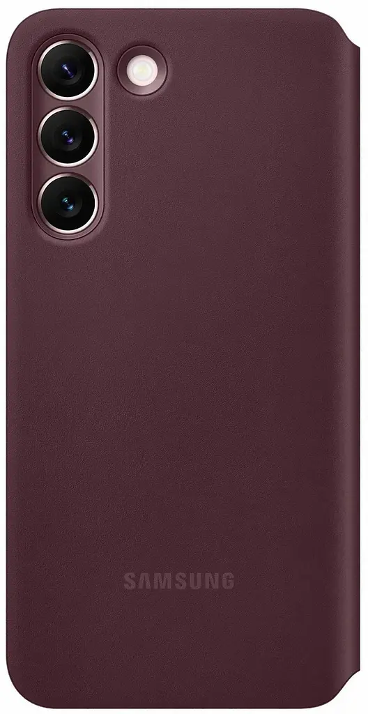 Оригінальний чохол книжка для Samsung Galaxy S22 Plus Smart Clear View Cover Burgundy EF-ZS906CEEGRU SM-906 - фото 4