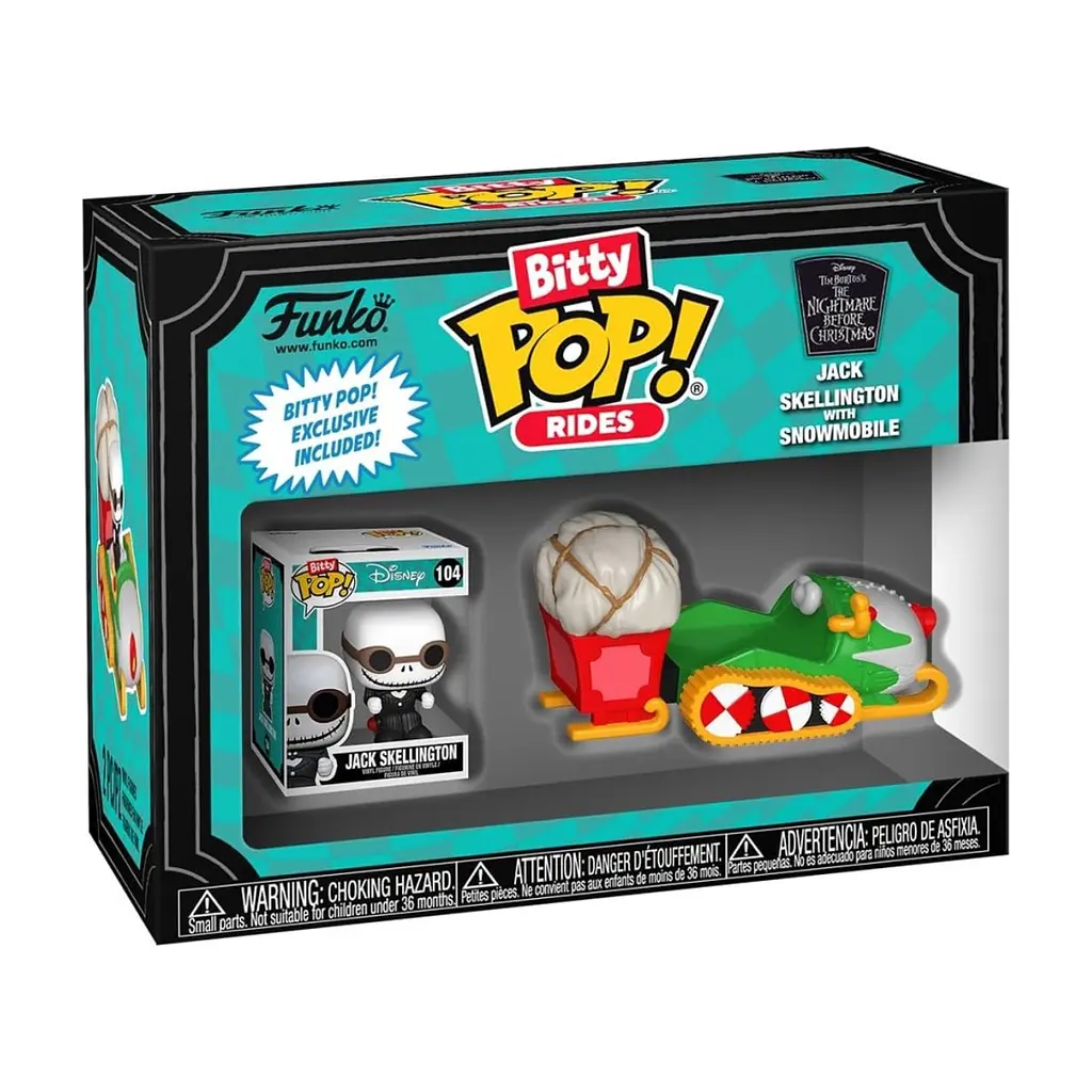 Фігурка Funko Pop набір Bitty Pop! Ride - Джек Скеллінгтон і снігохід (83624) - фото 5