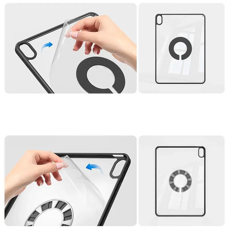 Чохол-книжка BeCover Ultra Slim Origami Flex для Apple iPad Air 13 (2024/2025) Чорний (712980) - фото 4