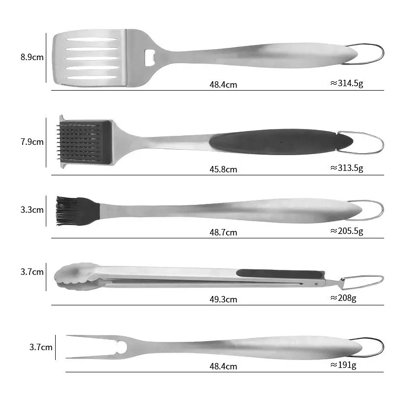 Набор для барбекю Grilli 6 предметов нержавеющая сталь (700798) - фото 6