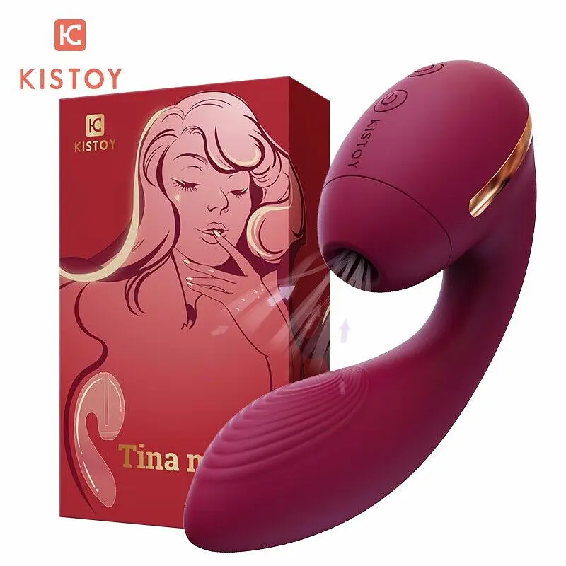 Вакуумний вібратор Kistoy Tina Mini Violet, вагінально-кліторальний KisToy SO4953 91838 - фото 3