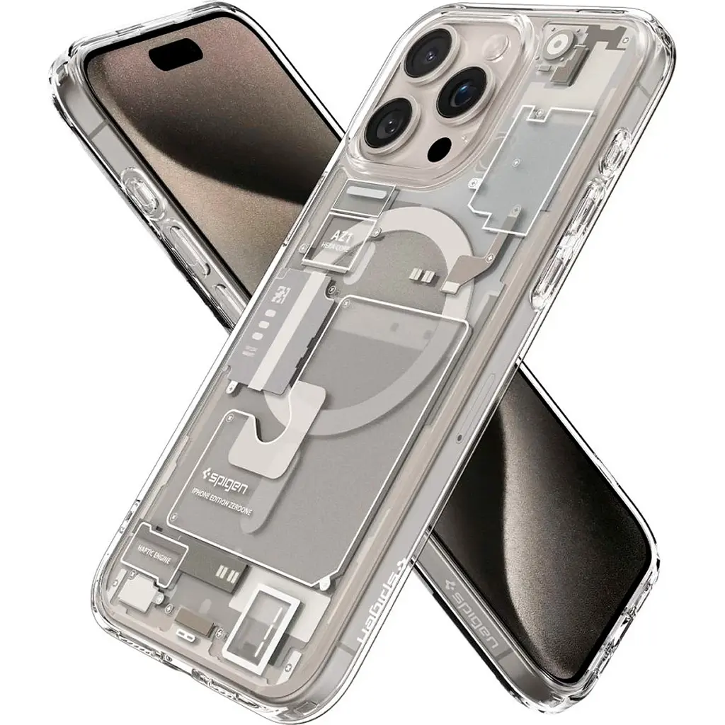 Чохол Spigen Ultra Hybrid Zero One with MagSafe для Apple iPhone 15 Pro Max Natural Titanium [ACS07211] [105329] - фото 3