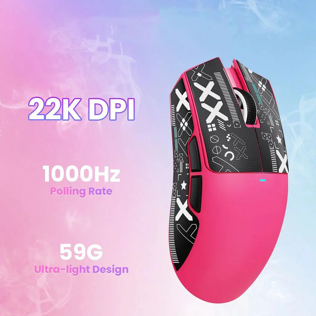 Мишка ATTACK SHARK X11SE Rosa | PAW3311 | 65 годин на одному заряді - фото 4