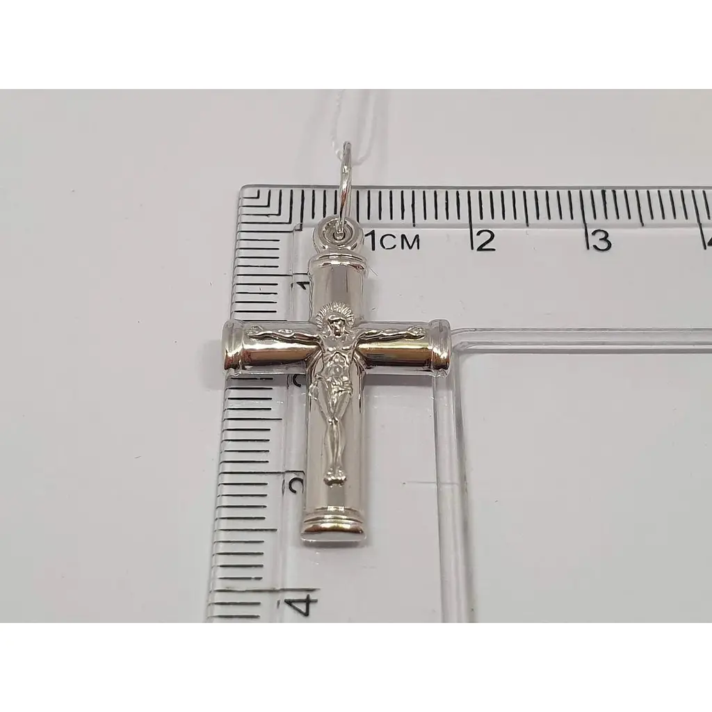 Срібний хрест Харківська ювелірна фабрика Розп'яття Христа. 3592-ПР - фото 4