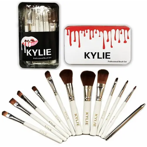Професійні пензлики для макіяжу Kylie Professional Brush Set 12 шт. ∙ Набір кистей Kylie Professional для очей та обличчя - фото 2
