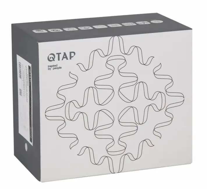 Смеситель для умывальника Qtap Gemini (с гигиеническим душем) Gunmetal Black PVD QTGEM272GMB45692 - фото 7