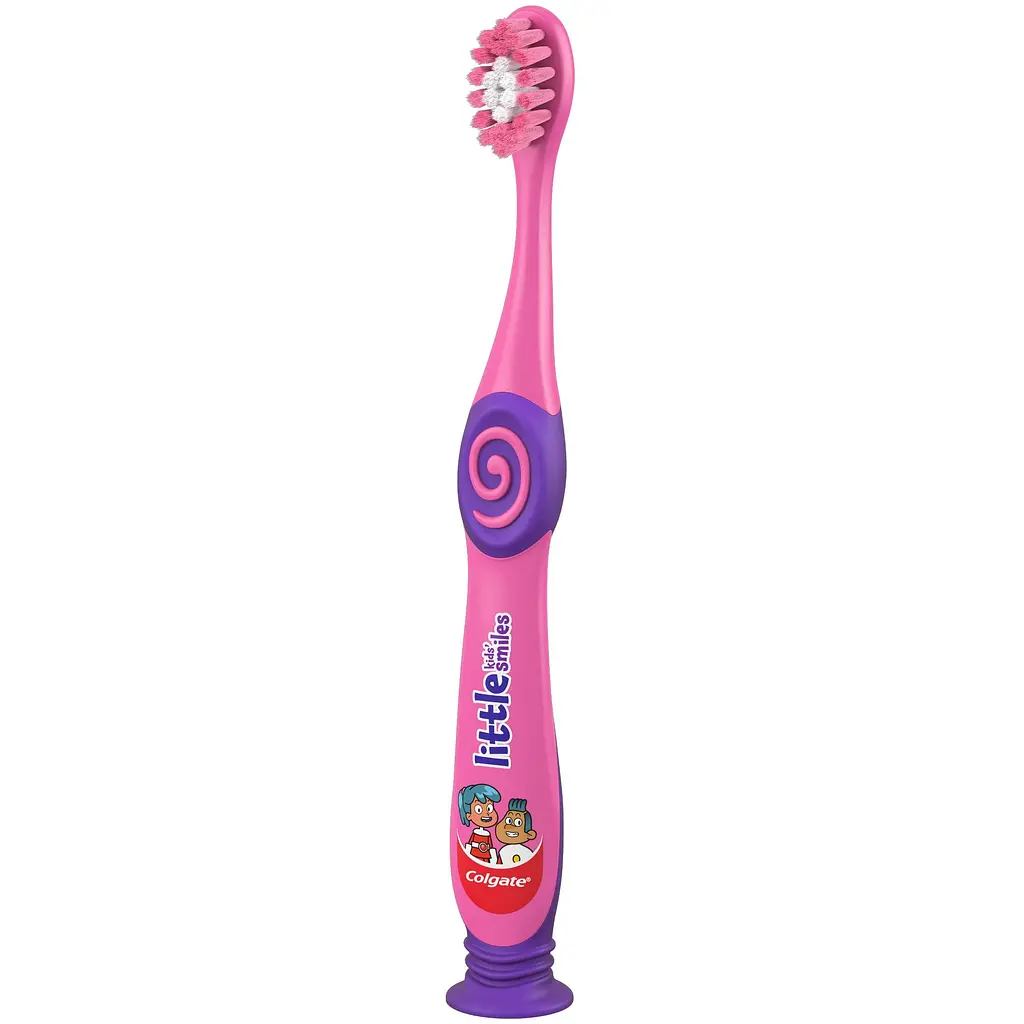 Дитяча зубна щітка Colgate Little Kids Smiles рожева - фото 4