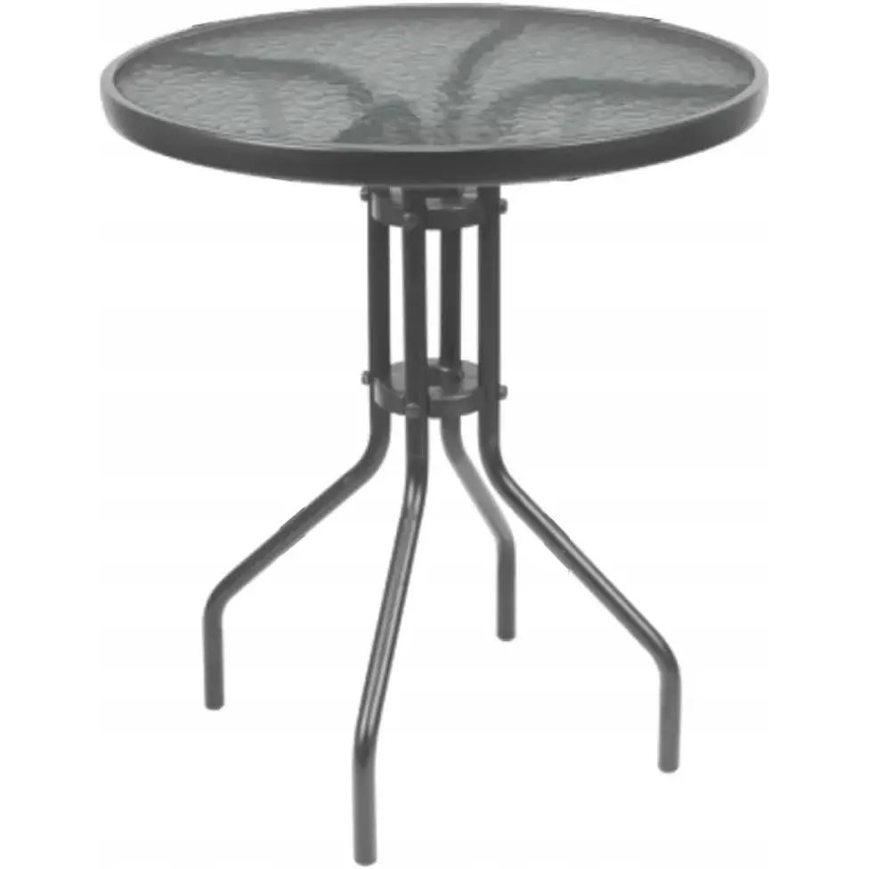 Садовая мебель Chomik Bistro стол и 2 стулья серый - фото 4