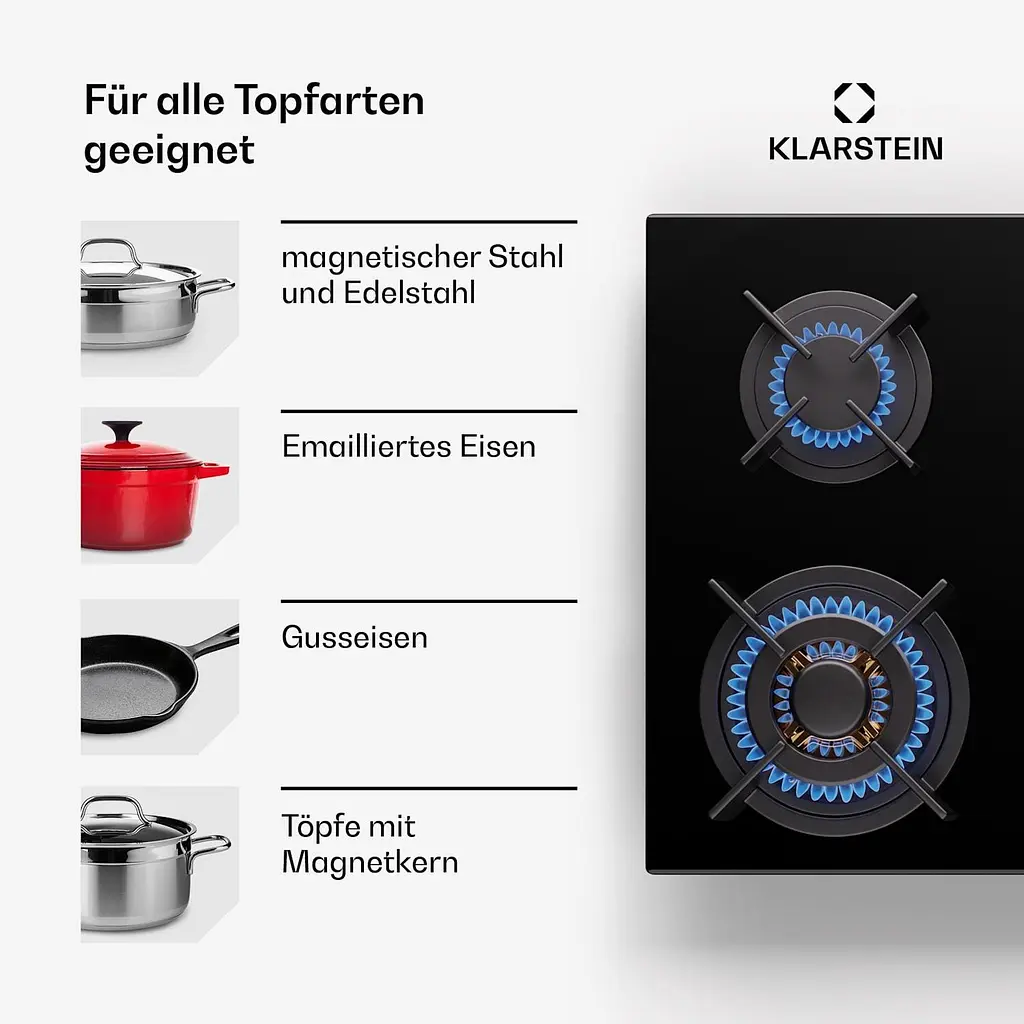 Газовая плита Klarstein Goldflame 6 (10045628) - фото 6