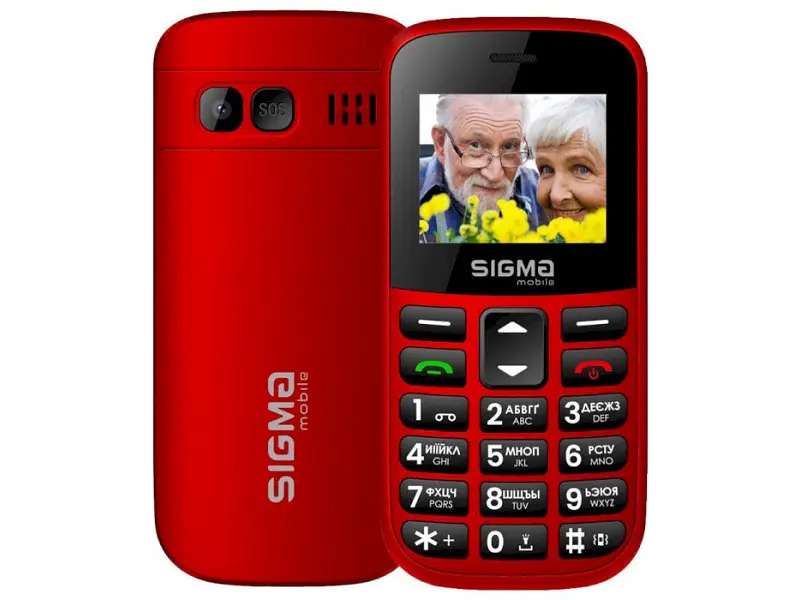 Мобільний телефон (бабусефон) Sigma mobile Comfort 50 CF115 EASY Red