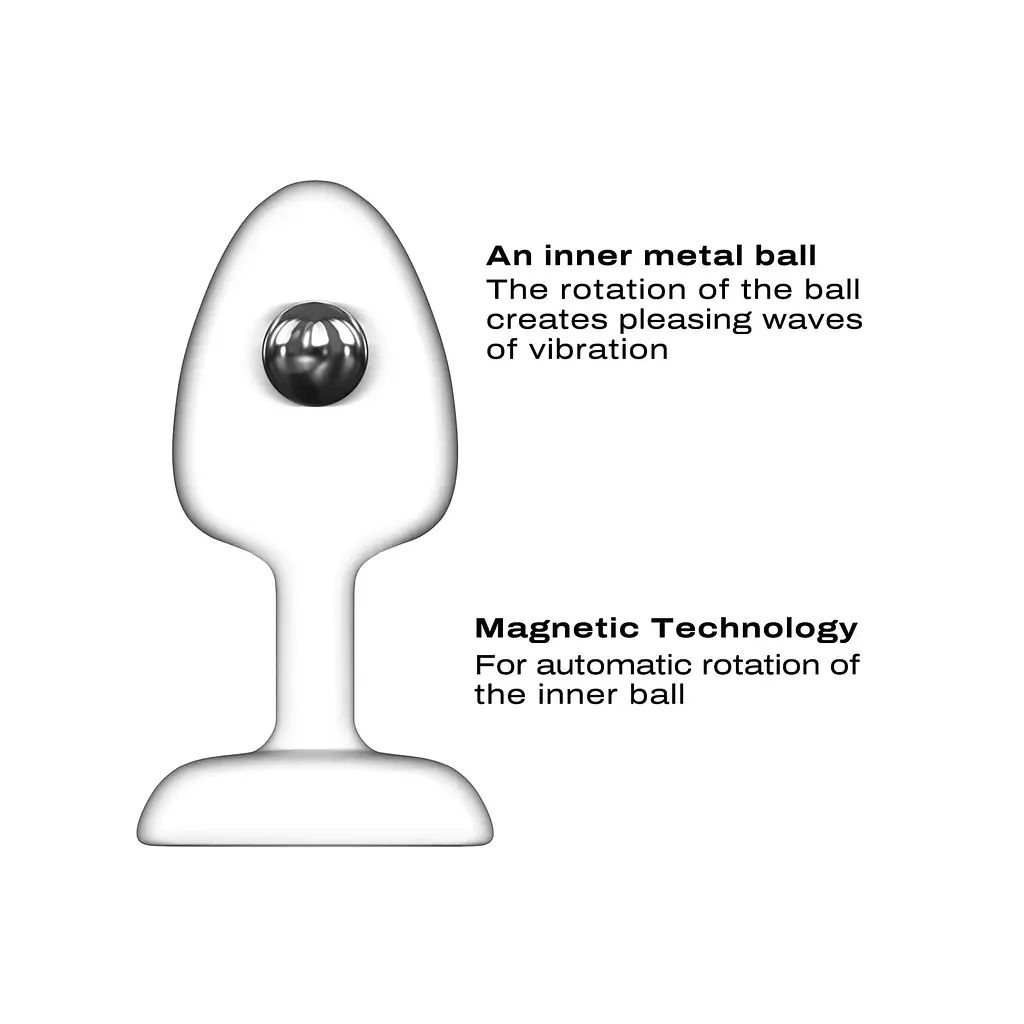 Анальна пробка Dorcel Geisha Plug Infinite M 8.5 см (чорний) - фото 3