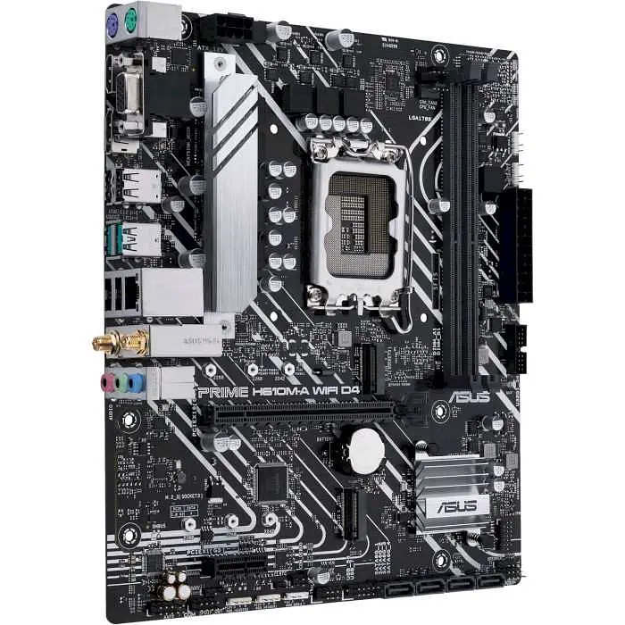 Материнська плата ASUS PRIME H610M-A WIFI D4 (PRIME H610M-A WIFI D4) (Socket 1700, Intel H610, Micro-ATX) - фото 2