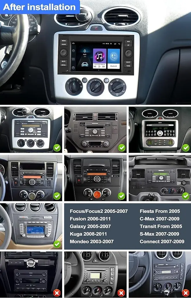 Автомагнітола CAMECHO Android 13 7" 1/32 ГБ для Ford з CarPlay та Android Auto - фото 8