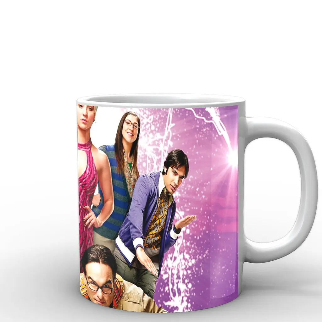 Кружка GeekLand Теория большого взрыва The Big Bang Theory на розовом фоне BB.002.21 330 мл белая - фото 3