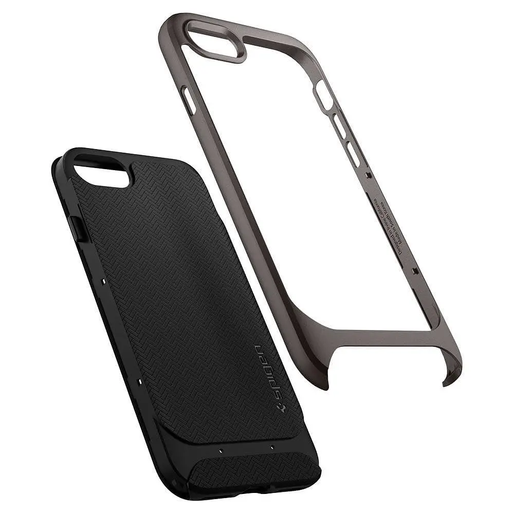 Чохол оригінальний Spigen Neo Hybrid Herringbone 054CS22197 для iPhone 7/8/SE 2020/2022 Gunmetal - фото 8