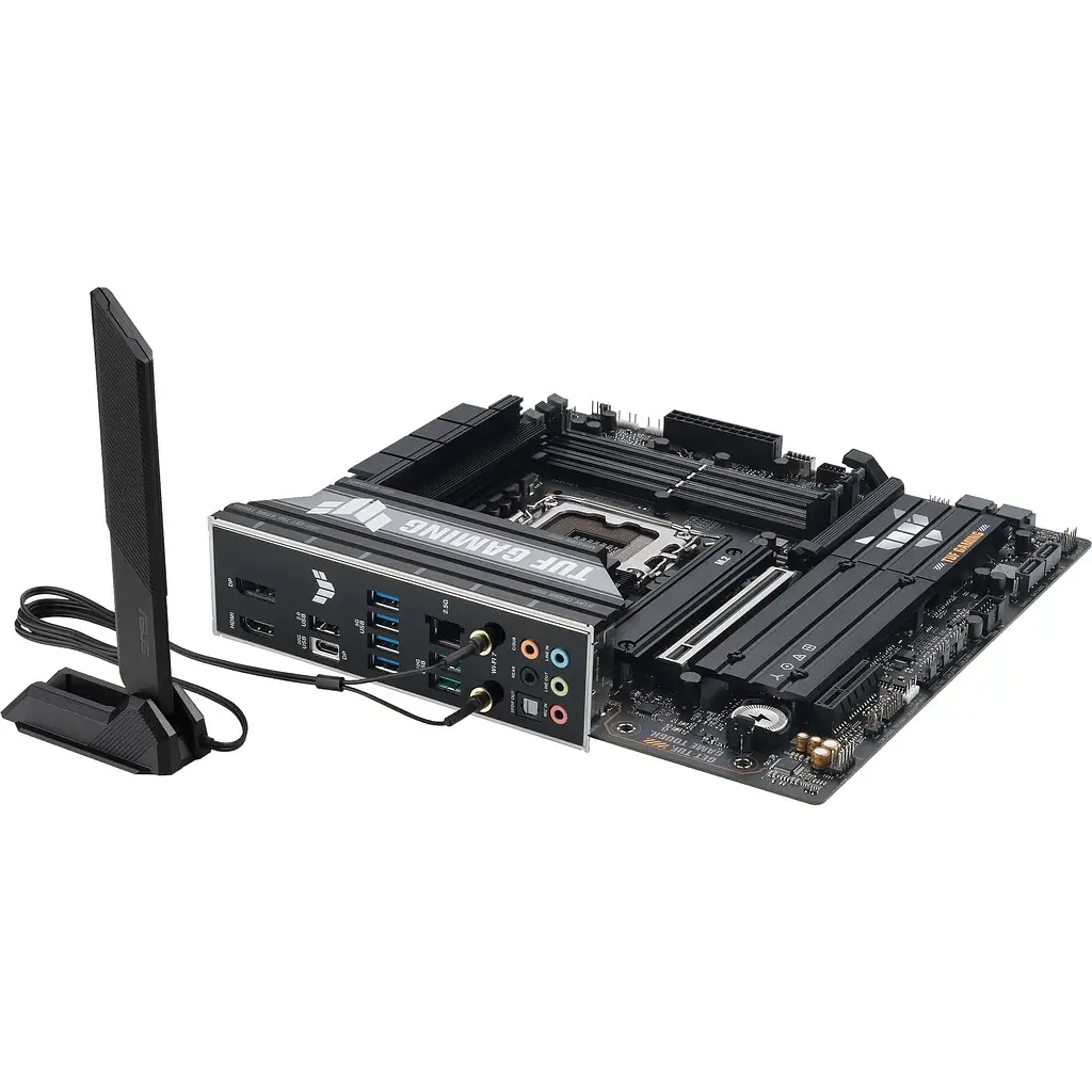 Материнская плата Asus TUF Gaming B860M-PLUS WIFI s1851 B860 4xDDR5 M.2 DP HDMI USB Type-C Wi-Fi BT mATX - фото 5