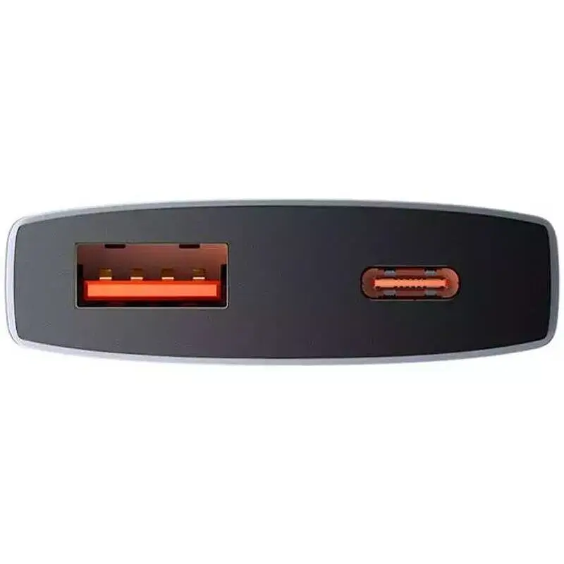 МЗП Baseus GaN5 Pro Ultra-Slim Fast Charger C+U 65W Gray With Xiaomini White Cable Type-C to Type-C 100W 20V/5A 1m CCGP150113 Black - фото 4