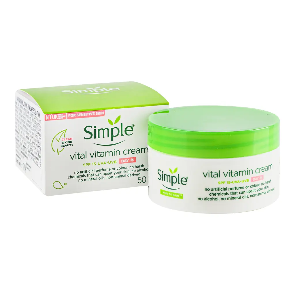 Дневной крем для лица Simple Kind to Skin, витаминный, 50 мл - фото 2