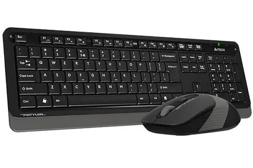 Комплект беспроводной A4tech Fstyler FG1010, Black+Grey, клавиатура+мышь - фото 2