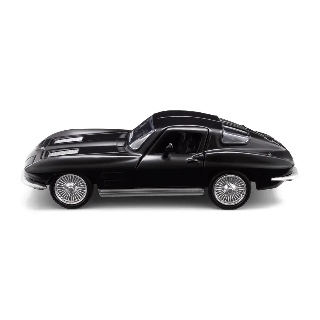 Автомодель - CHEVROLET CORVETTE SPLIT WINDOW 1963 (матовий чорний) - фото 8