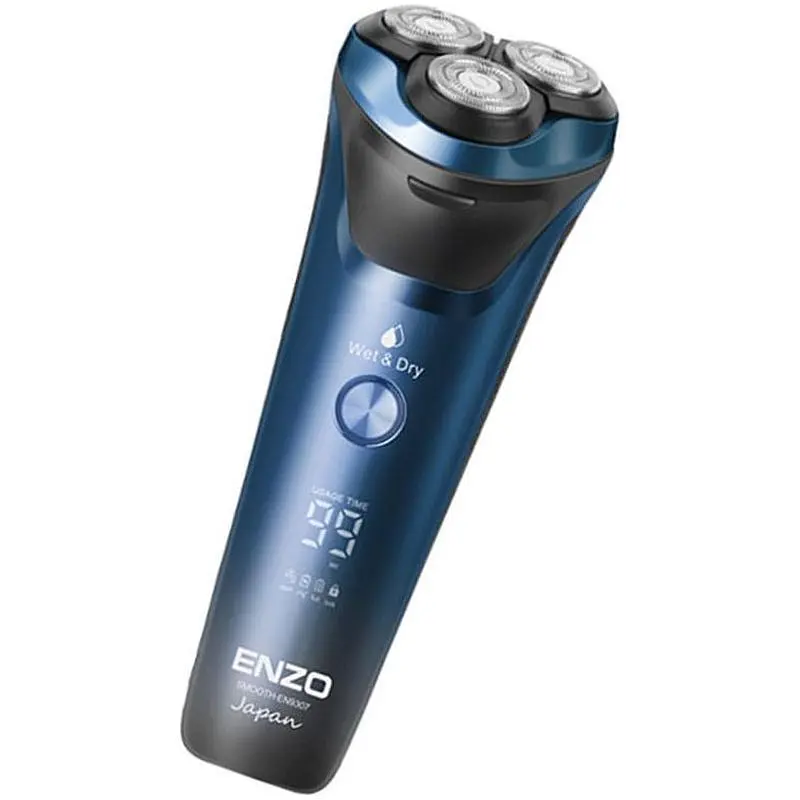 Електробритва Enzo EN-9307 з потрійною системою лез чорно-синя (43102-EN-9307_716) - фото 2