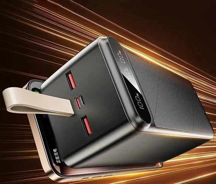 Павербанк 50000мА·ч зовнішній акумулятор Power Bank USB Type-C PD зі швидкою зарядкою до 22.5W портативний зарядний пристрій з LED дисплеєм Awei PA 13 - фото 6