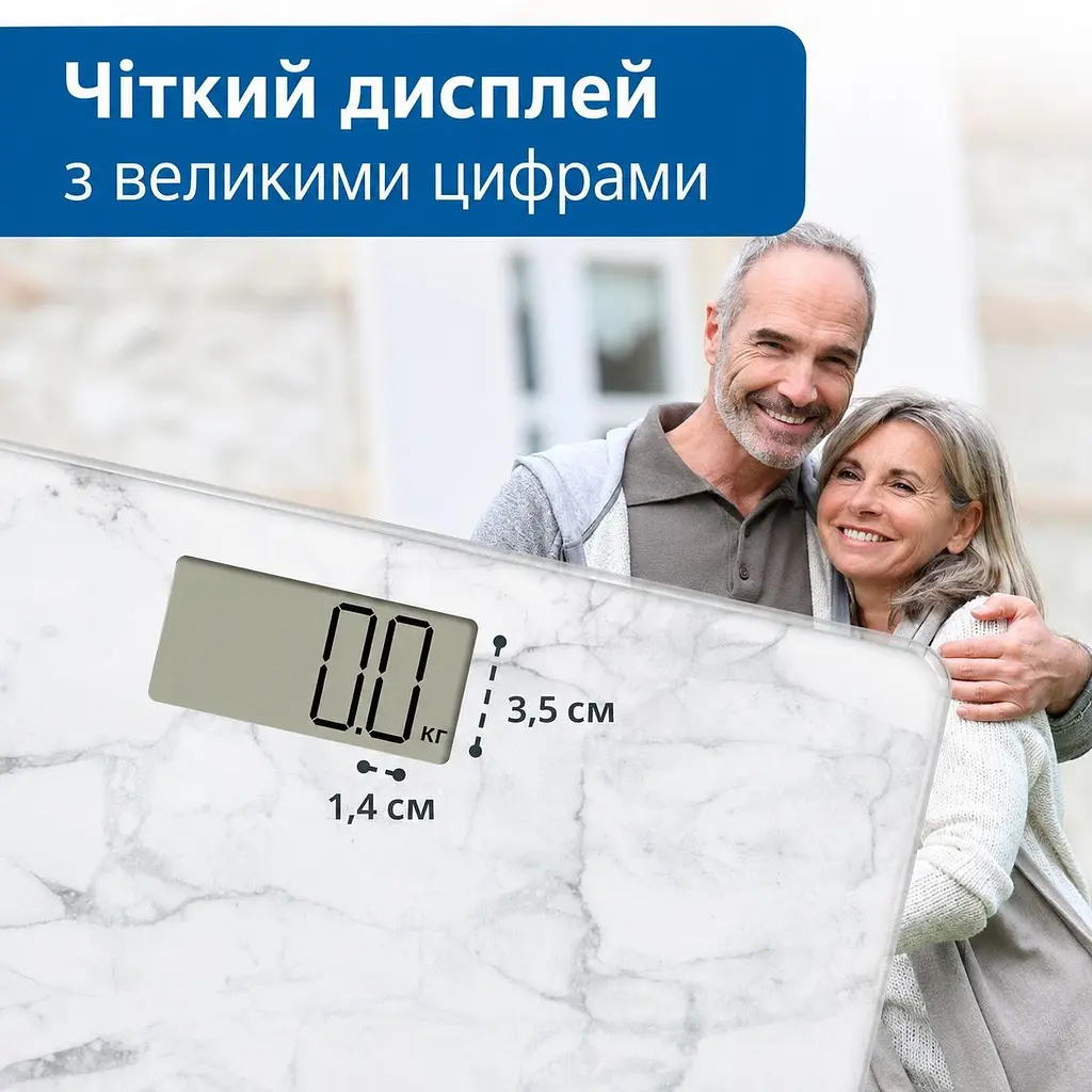 Ваги ADE Amina BE2306-5 цифрові для ванної білий мармур (BE2306-5) - фото 2