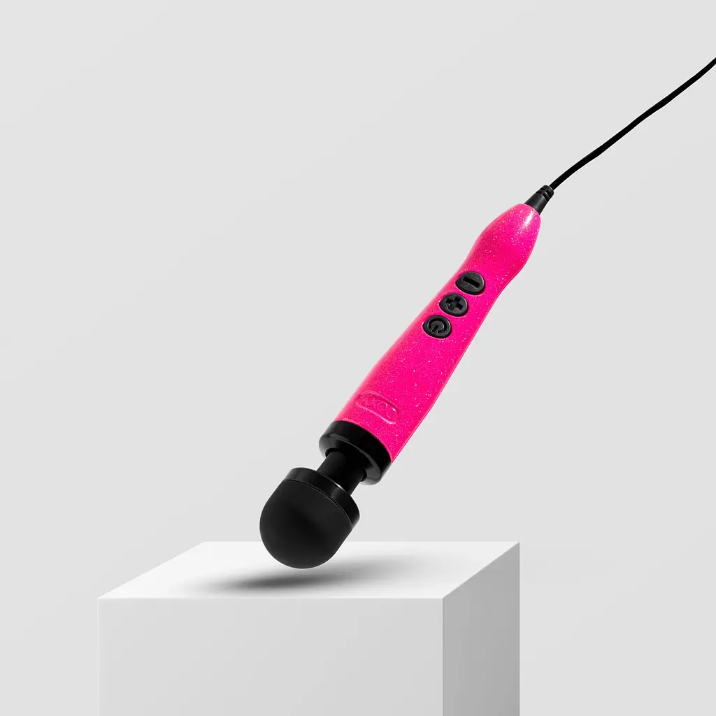 Вібромасажер DOXY Die Cast 3 Hot Pink, дуже потужний, живлення 220В, металевий корпус - фото 7