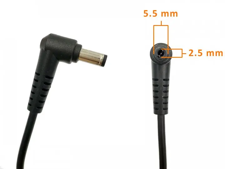 Блок живлення для ноутбука TOSHIBA 19V, 3.95A, 75W, 5.5x2.5мм, прямий роз'єм, black (без кабеля!) - фото 3
