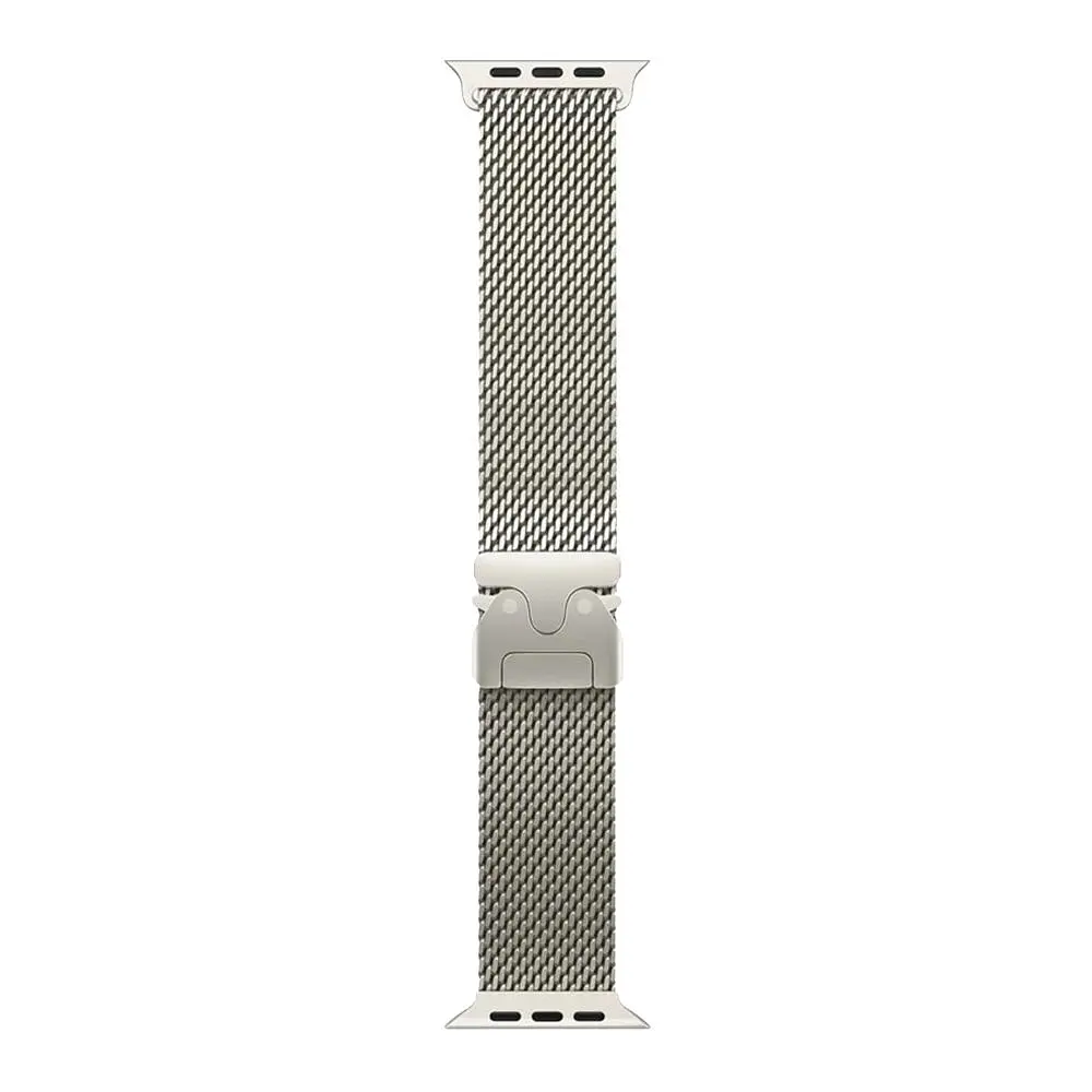 Ремінець Universal Milanese Clasp Apple Watch 49/Watch 45/Watch 44/Watch 42mm Starlight (37201_3610723)